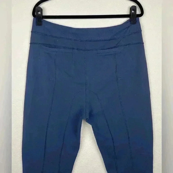 LULULEMON Women's 10 Navy Blue Jogger High Rise Sweatpants Pockets Pleat Front - Picture 9 of 12